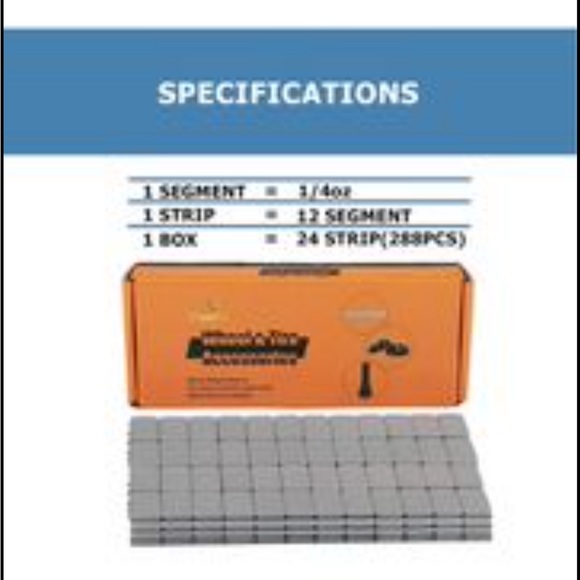 ๐ฅ1/4 Oz Gray Adhesive Backed Wheel Weights - Picture 3 of 8